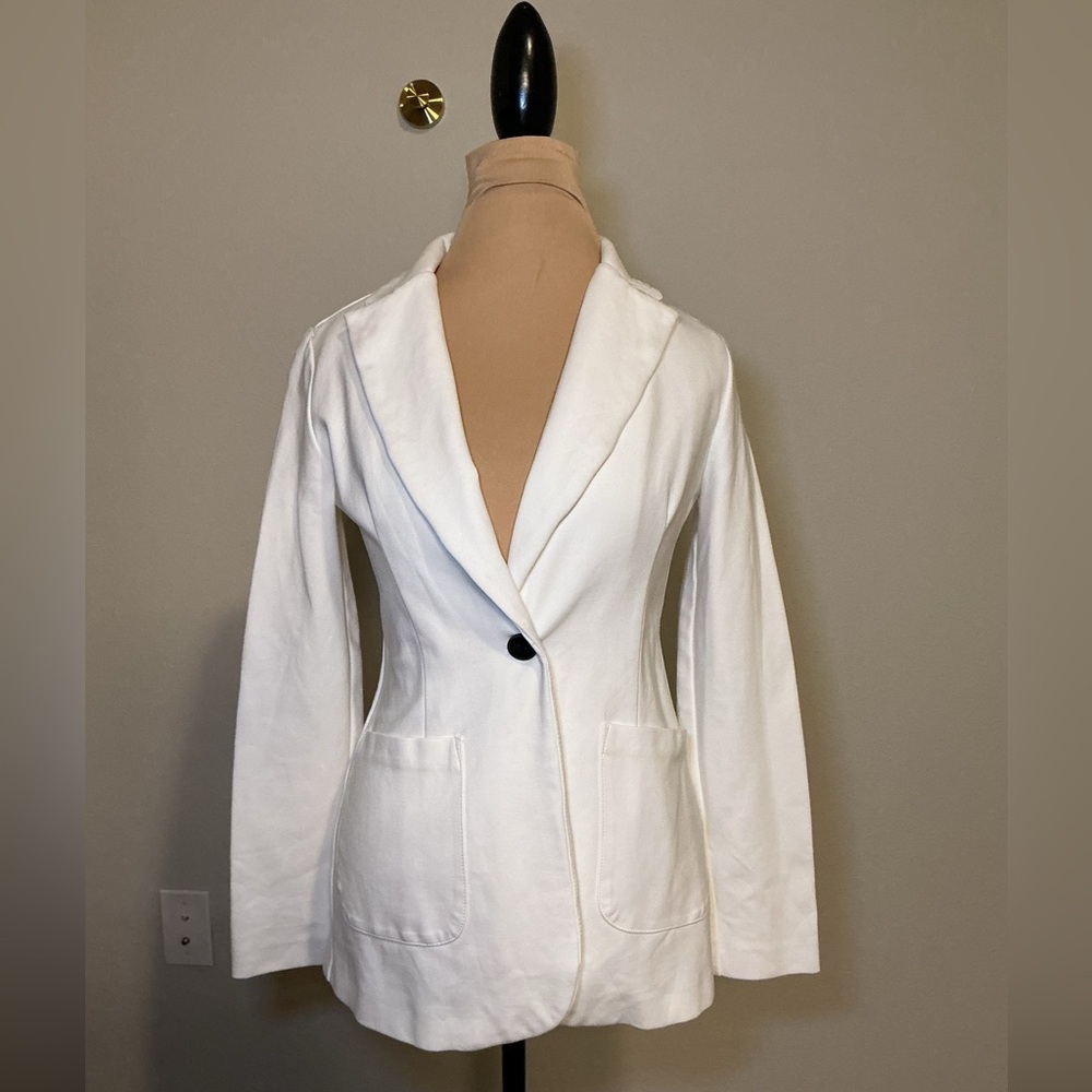 Joseph Ribkoff Elegant White Women's Blazer - Picture 2 of 8